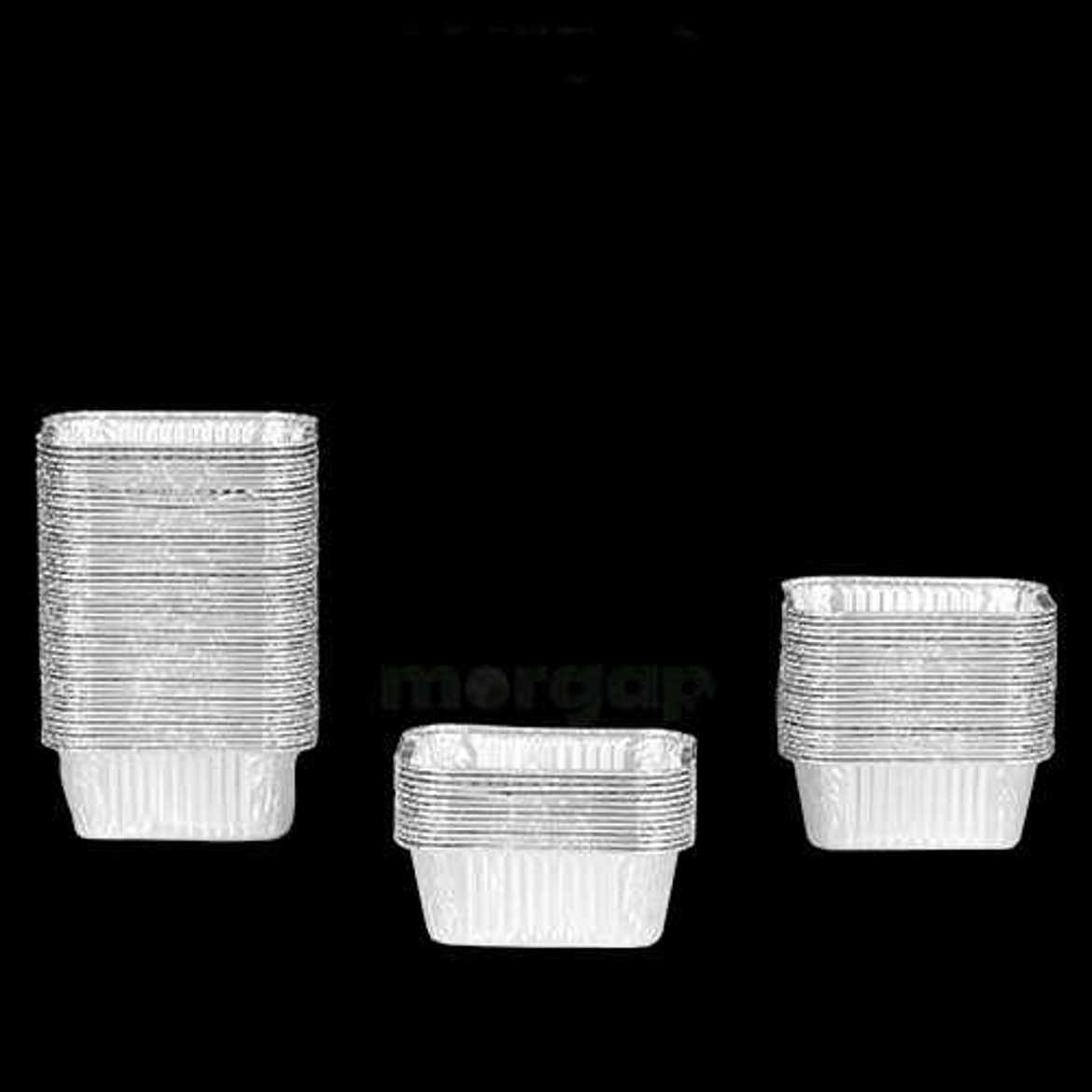 Picture of Aluminum rectangle cup cake 100 pieces