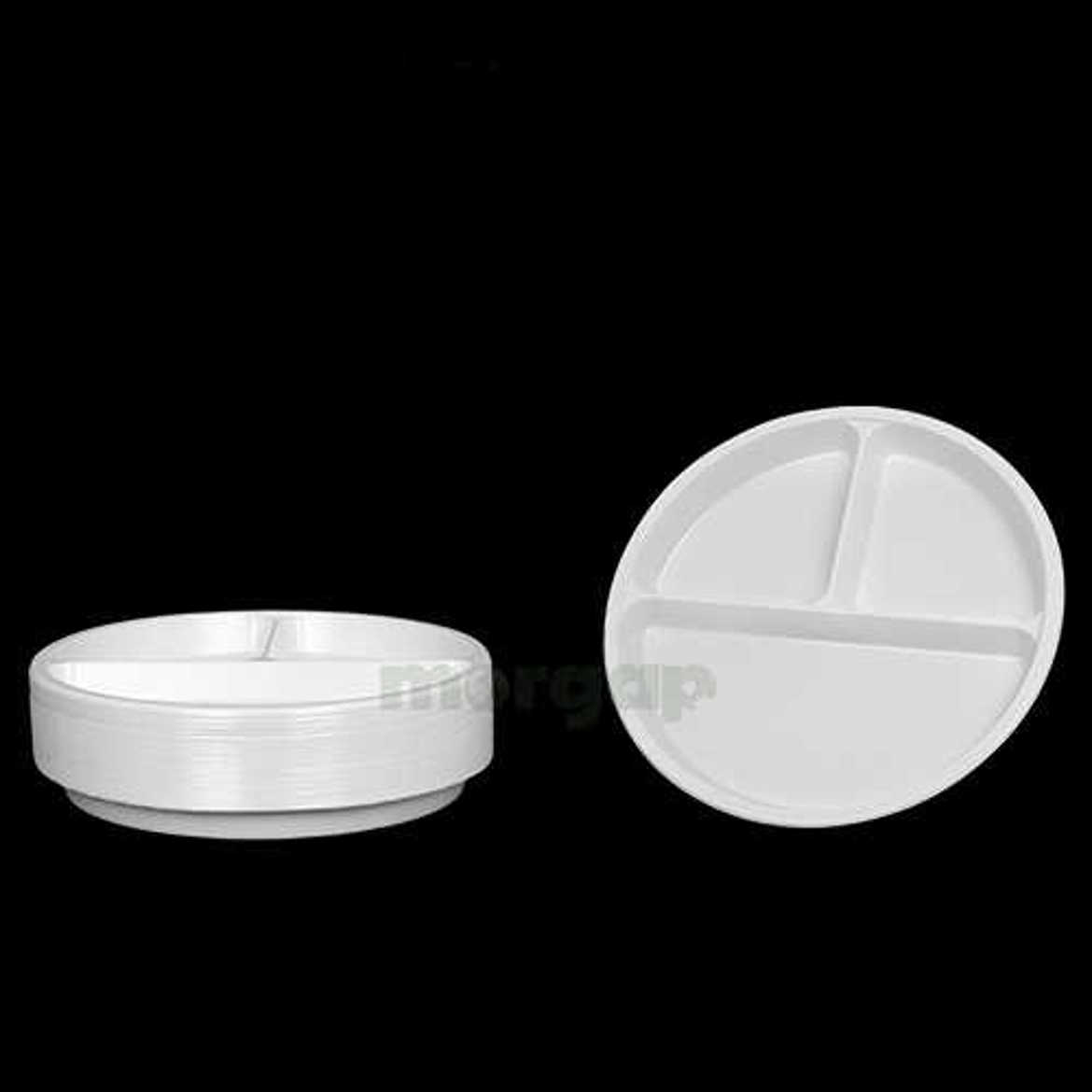 Picture of plastic plates divided size 22  