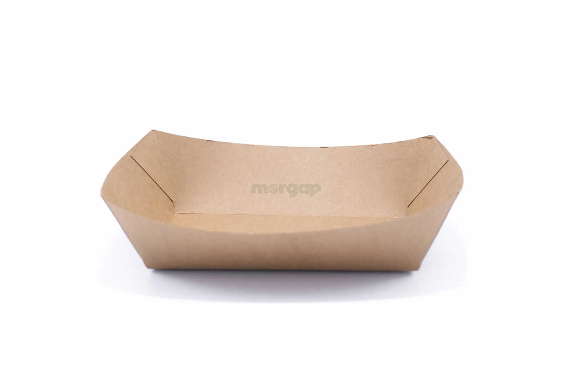 Picture of Dishes brown boat environment friendly paper