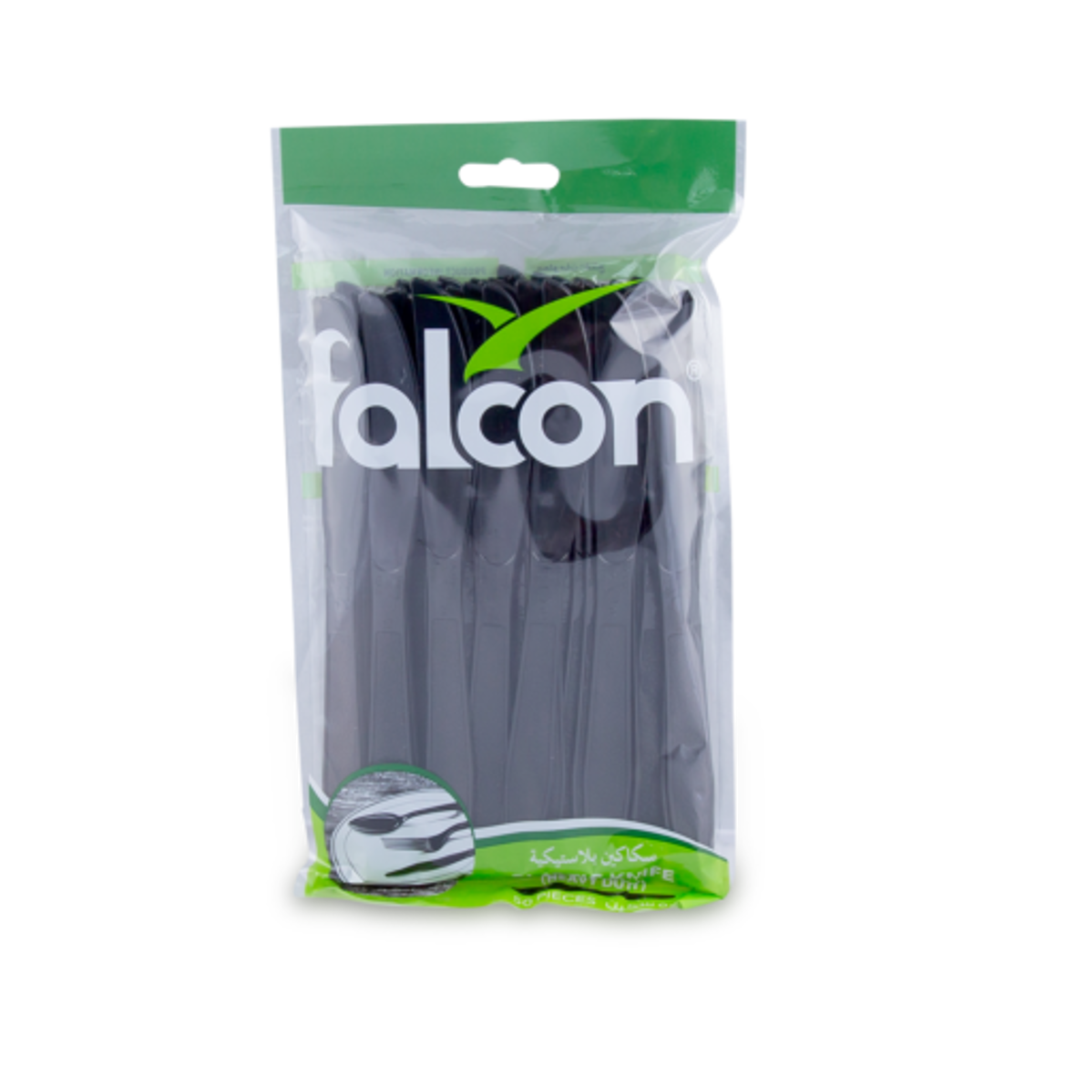 Picture of falcon black plastic knife - hd