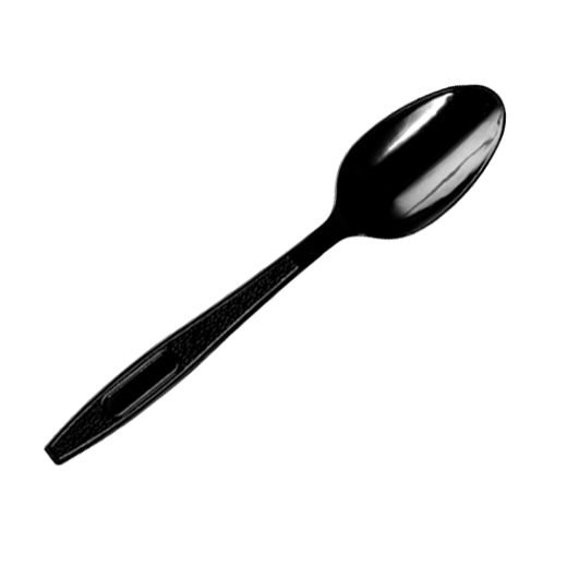 Picture of falcon black plastic spoon - hd