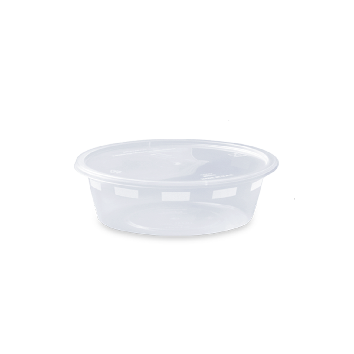 Picture of clear microwave cont. round 225 cc w\lid