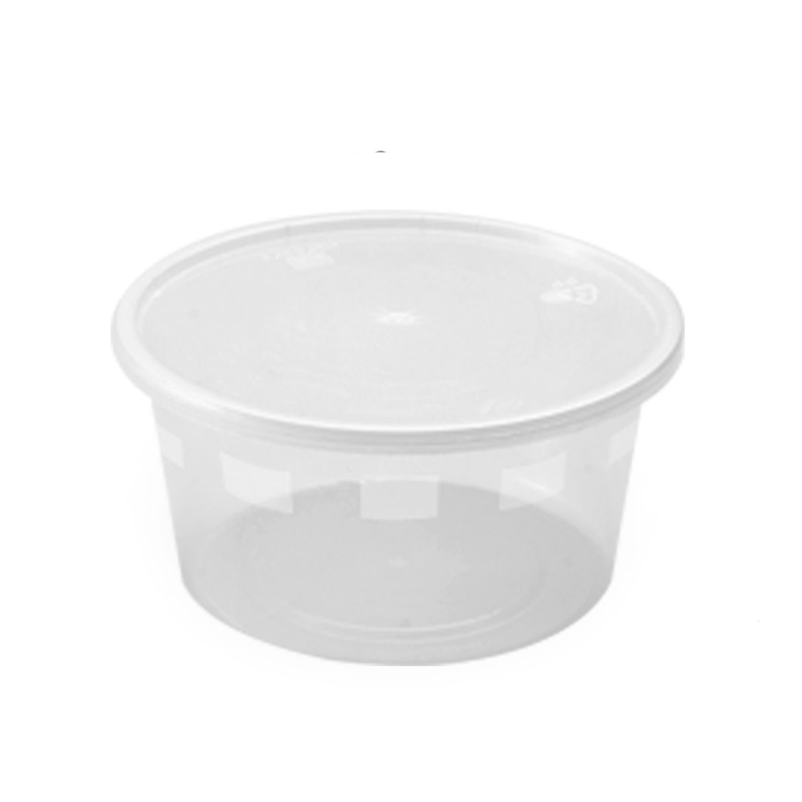 Picture of clear microwave cont. round 450 cc w\lid