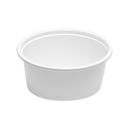 Picture of falcon white plastic tub 500 cc w\lid