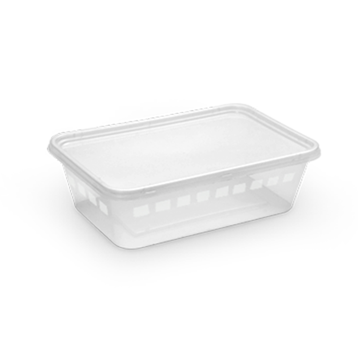 Picture of clear microwave cont. rect. 750 cc w\lid