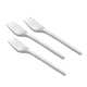 Picture of White Plastic Fork 50 pcs