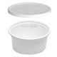 Picture of falcon white plastic tub 500 cc w\lid