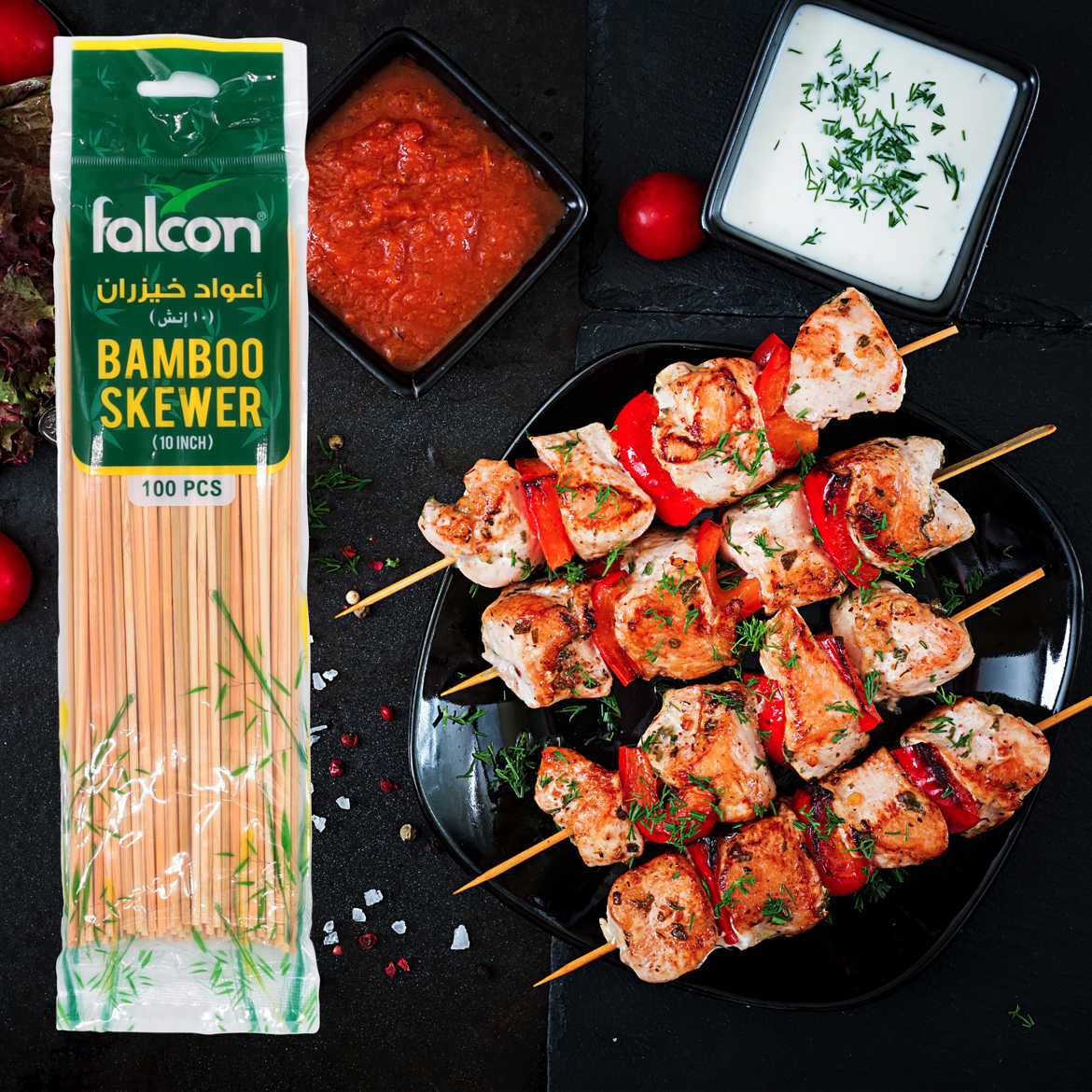 Picture of Bamboo Skewers 10 Inch 100 Pcs