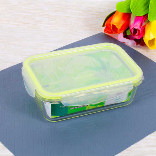 Picture of haixin vacuum preserving rectangle box glass 550 ml