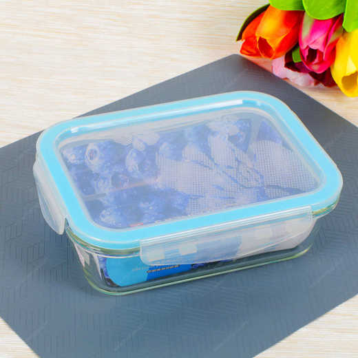 Picture of haixin vacuum preserving rectangle box glass 550 ml