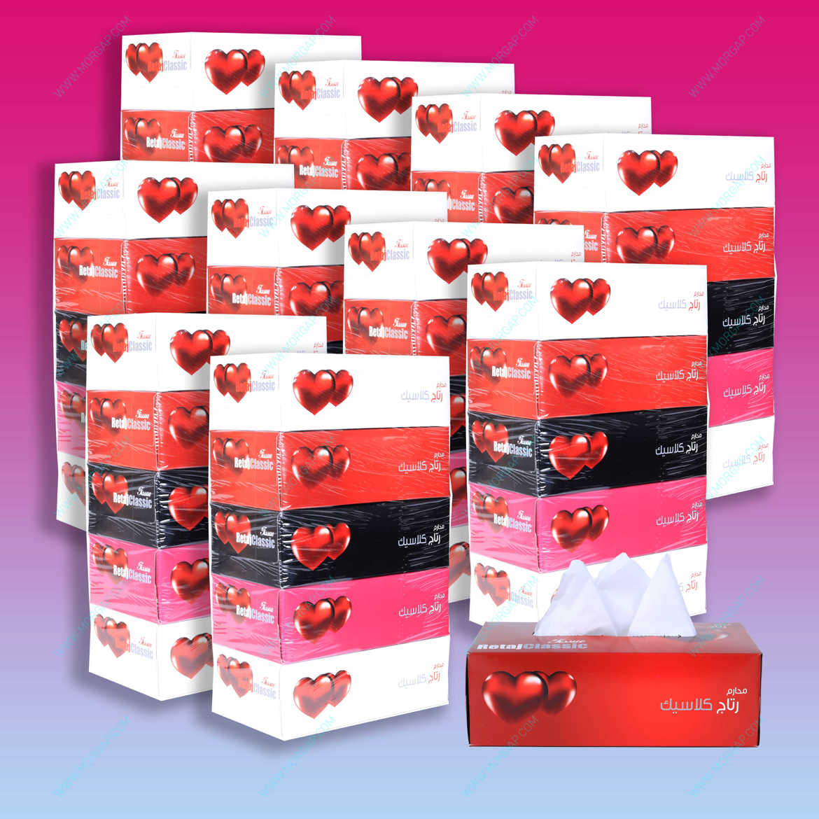 Picture of Retaj Classic Tissue Box 150 X 2 PLY 50 Box