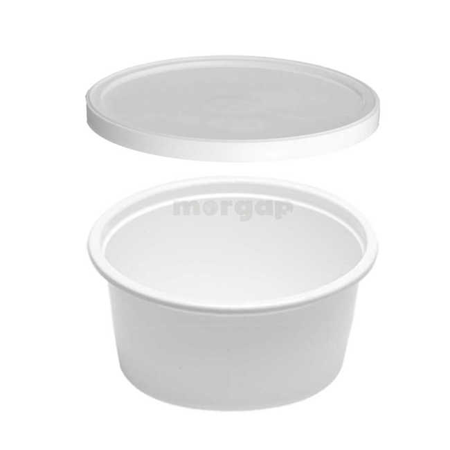Picture of   falcon white plastic tub 400 cc w\lid