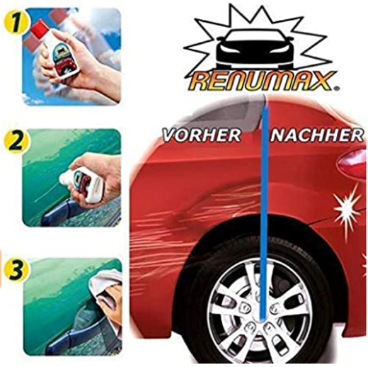 Picture of Renumax Scratch Remover Quickly and Easily Removes Scratches and Scrapes Liquid