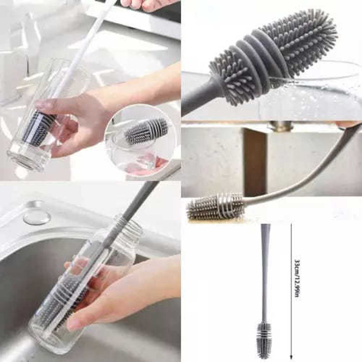 Picture of Silicone Bottle Glass Cleaning Brush
