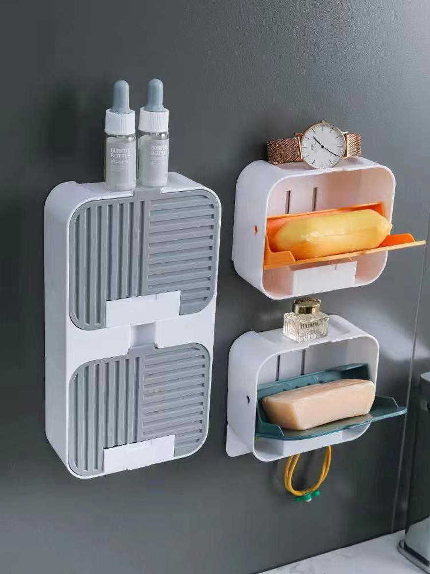 Picture of Double Soap Holder Box with Flip Lid