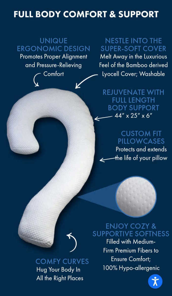 Picture of Swan Shaped Body Pillow
