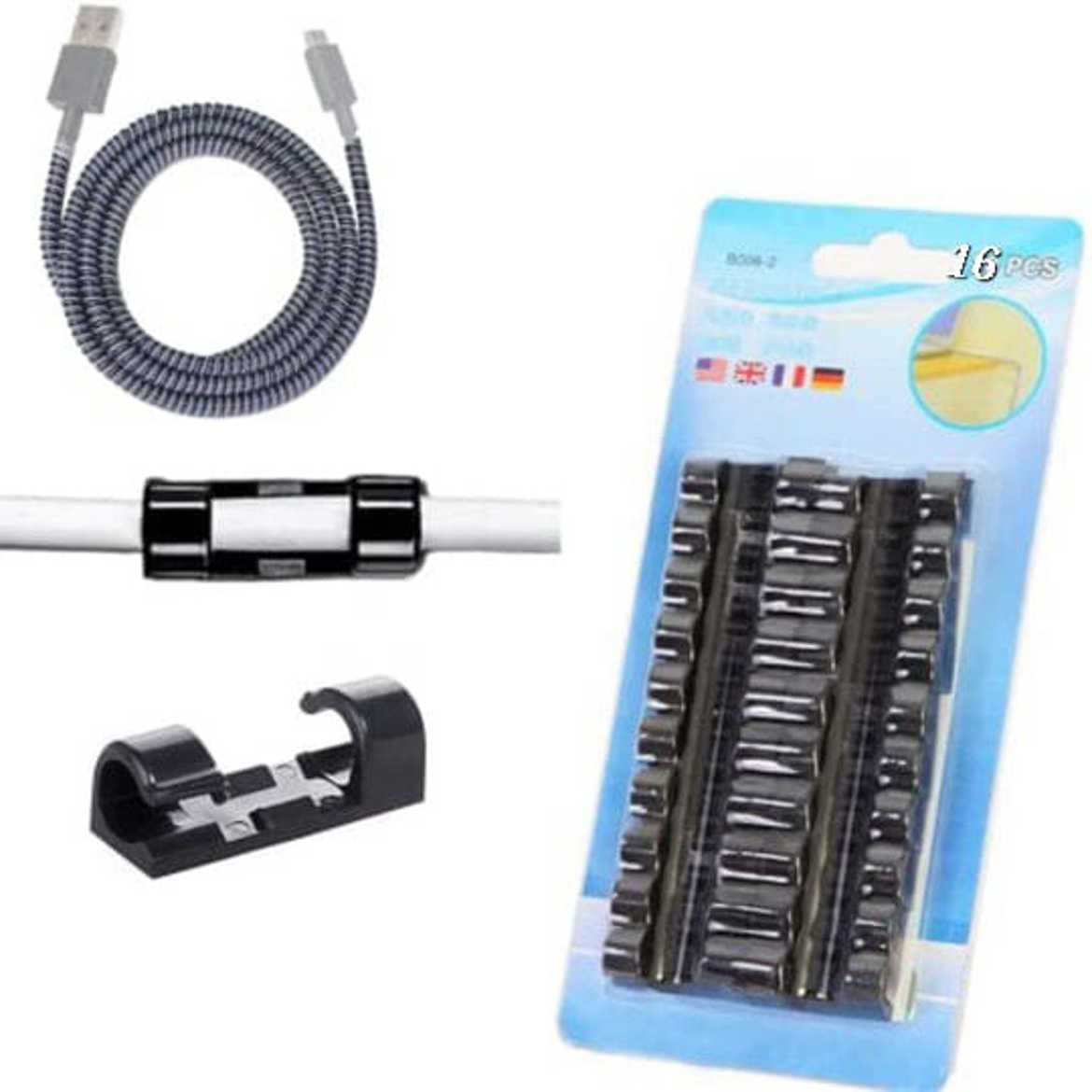 Picture of 16 Pcs Cord Cable Organizer